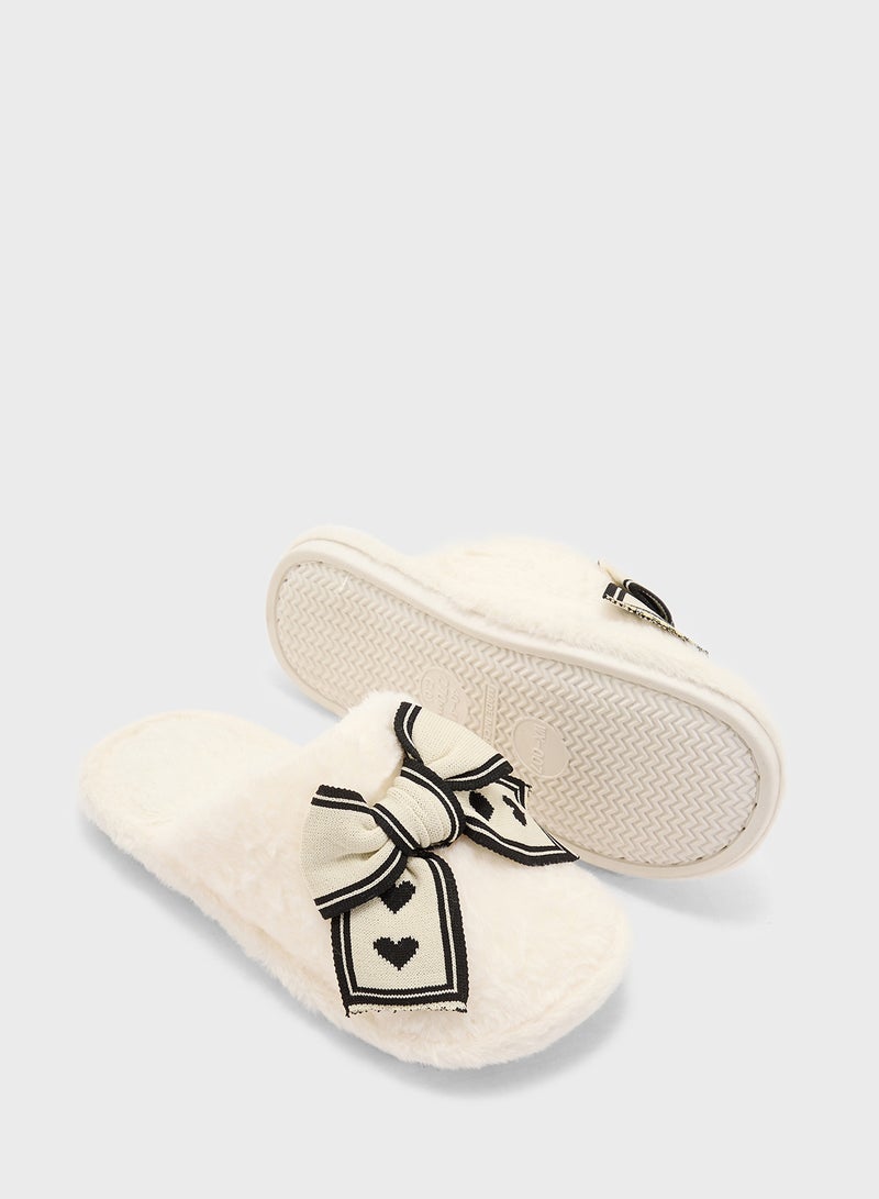 Ginger Womens Slipper With Bow  - Image 3