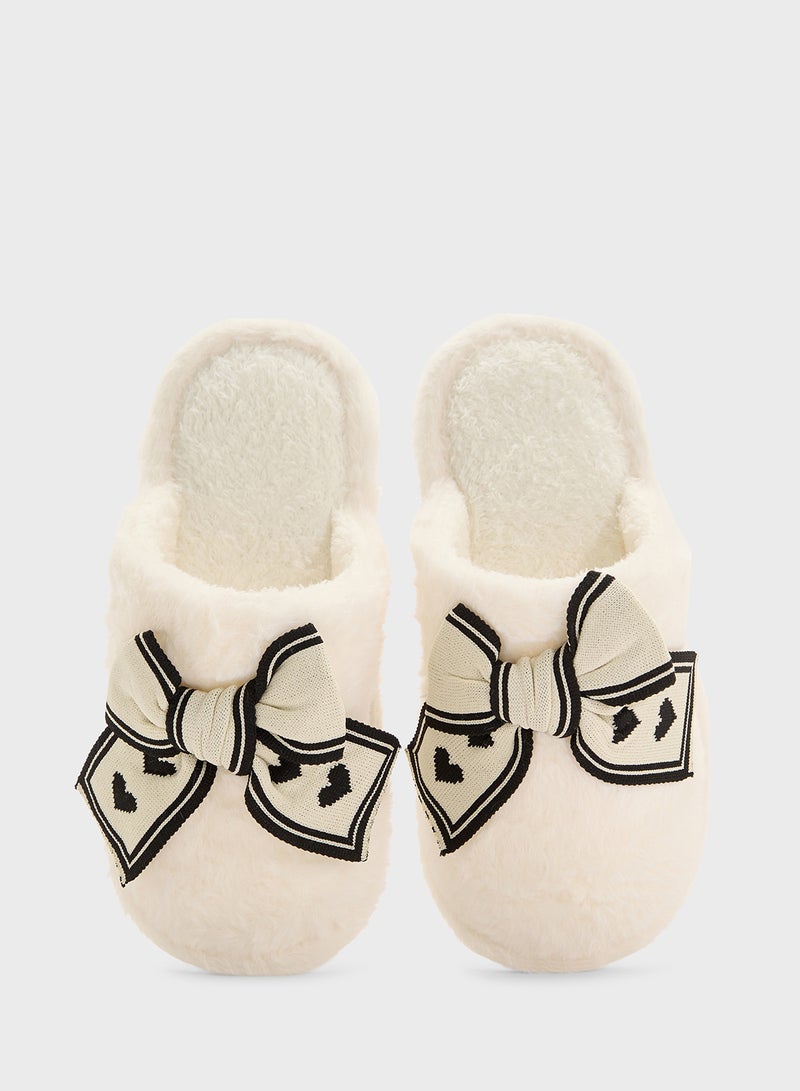 Ginger Womens Slipper With Bow  - Image 4