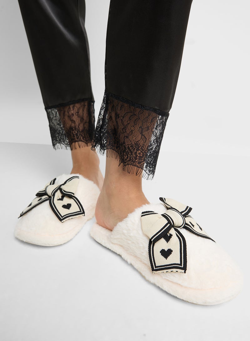 Ginger Womens Slipper With Bow  - Image 5