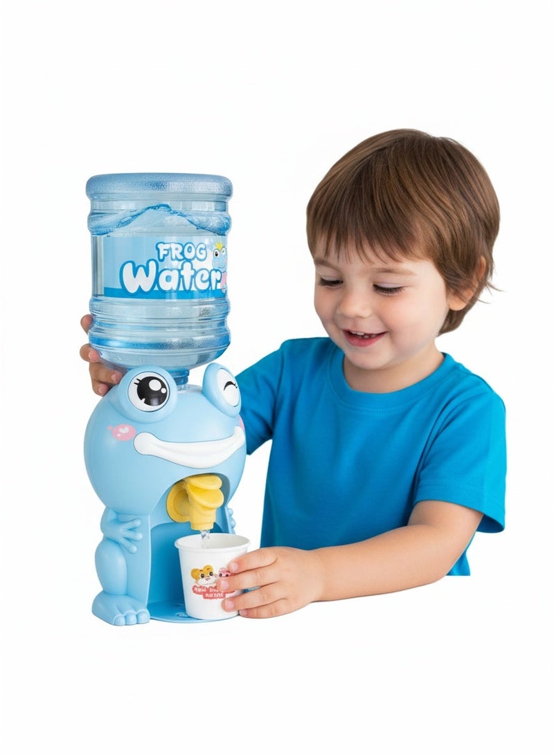 توي لاند موزع مياه على شكل ضفدع لطيف للأطفال - نافورة شرب صغيرة على الطاولة مع كوب - Image 1