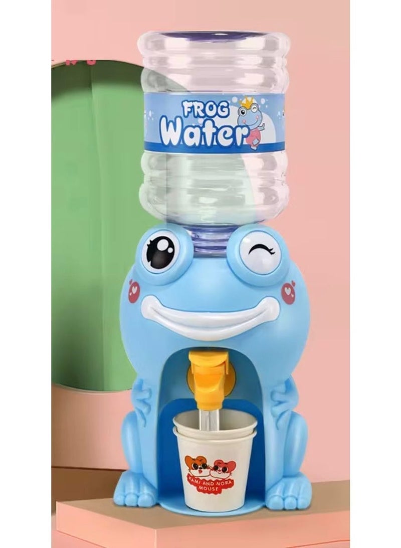 توي لاند موزع مياه على شكل ضفدع لطيف للأطفال - نافورة شرب صغيرة على الطاولة مع كوب - Image 2