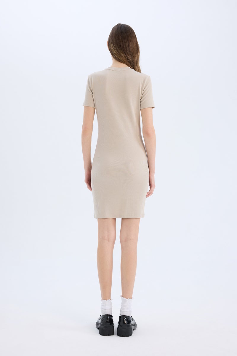 DeFacto Woman Bodycon Crew Neck Camisole Mini Dress - Image 4