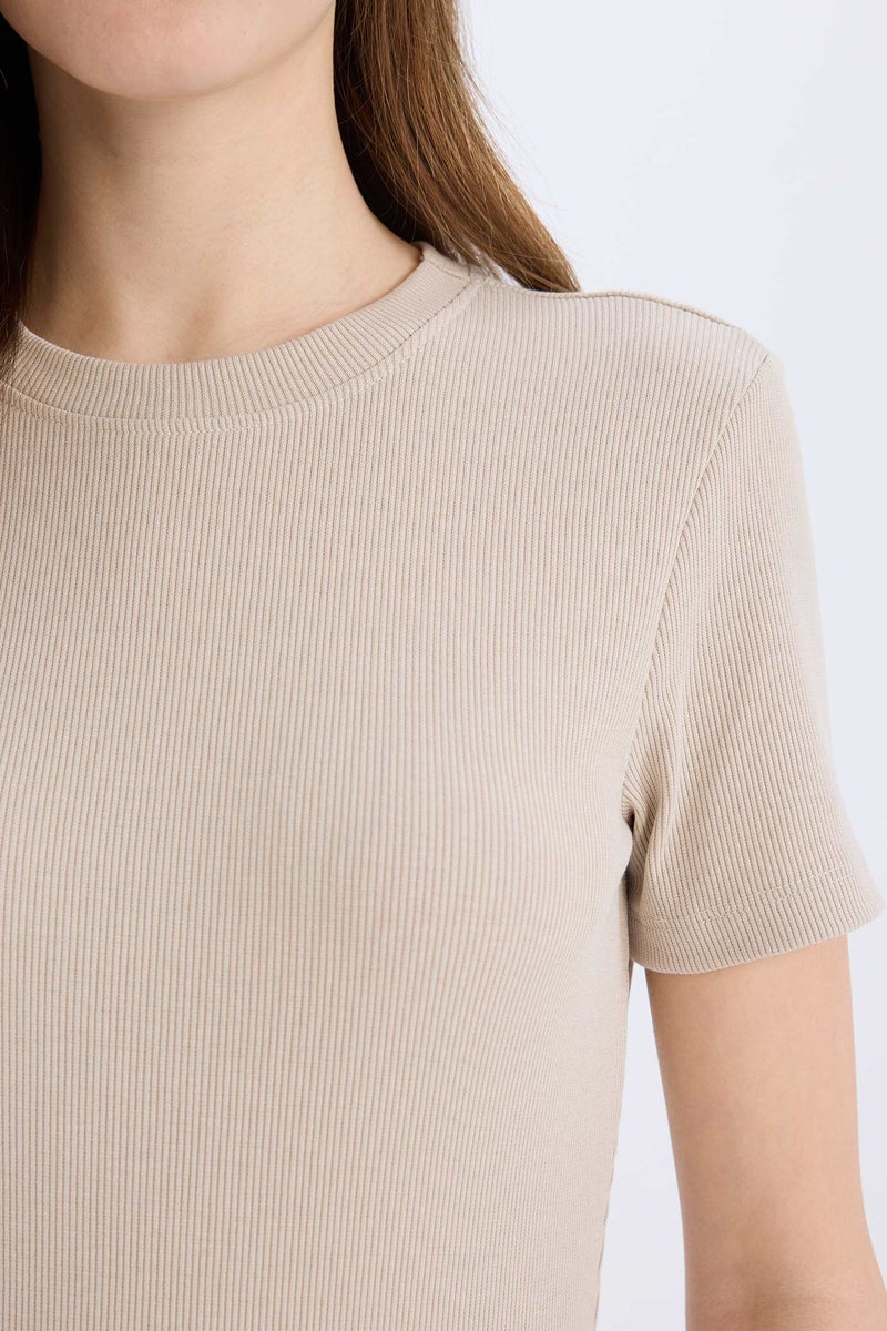 DeFacto Woman Bodycon Crew Neck Camisole Mini Dress - Image 3