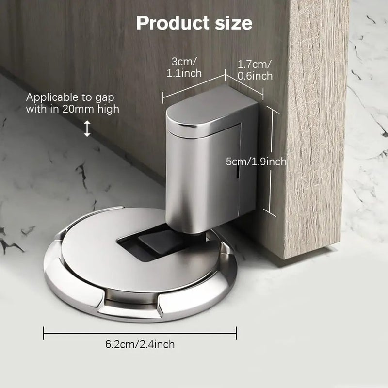 Bluejw Upgraded Door Stopper Punch-Free Mechanical Silent Floor Door Stop - Heavy Duty Adjustable Door Stops Tools Catch Holder - Image 5