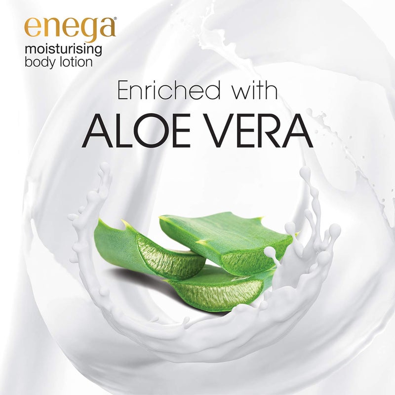 Enega Aloe Vera Care for Normal Skin Non Grassy Deep Nourish Moisturizing Body Lotion for Men Women 500 ML Pack of 1 - Image 2