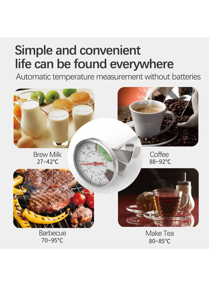 Milk Thermometer Portable Food Baking Thermometer with Probe For Coffee and Milk  - Image 3