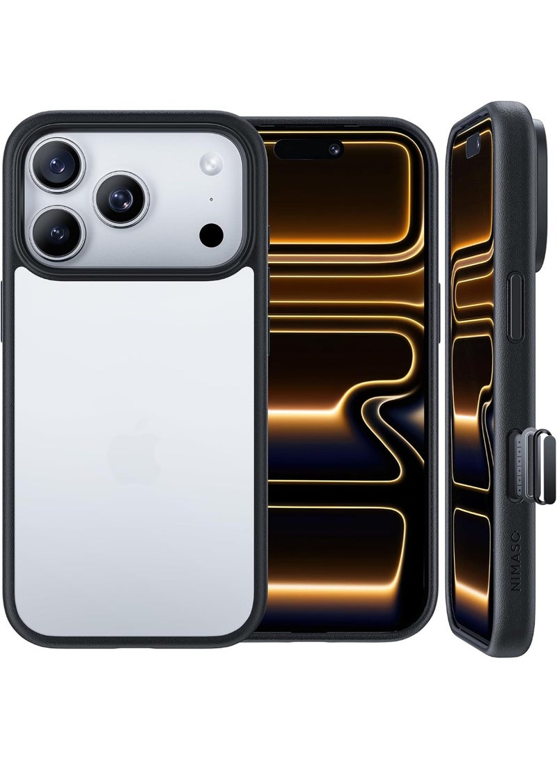 iPhone 17 Pro Max Case 6.9 Inch, Grade Shockproof Drop Protection, Translucent Matte Back Anti-Fingerprint Slim Thin Phone Cover for Clear. - Image 2