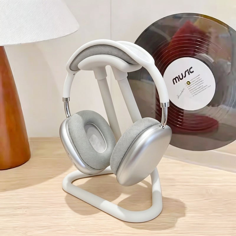 Black Ergonomic Arc Headphone Stand Universal Anti Slip Durable Storage - Image 4