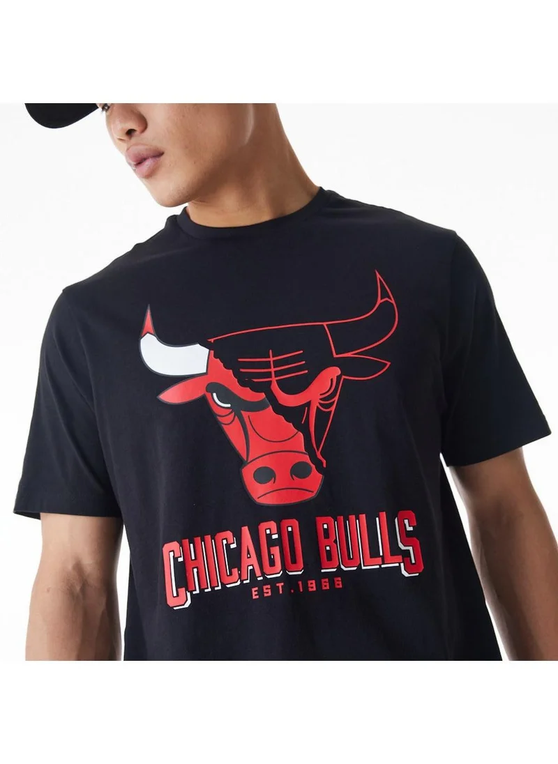 نيو ايرا Nba Chicago Bulls Logo Graphic Table T-Shirt