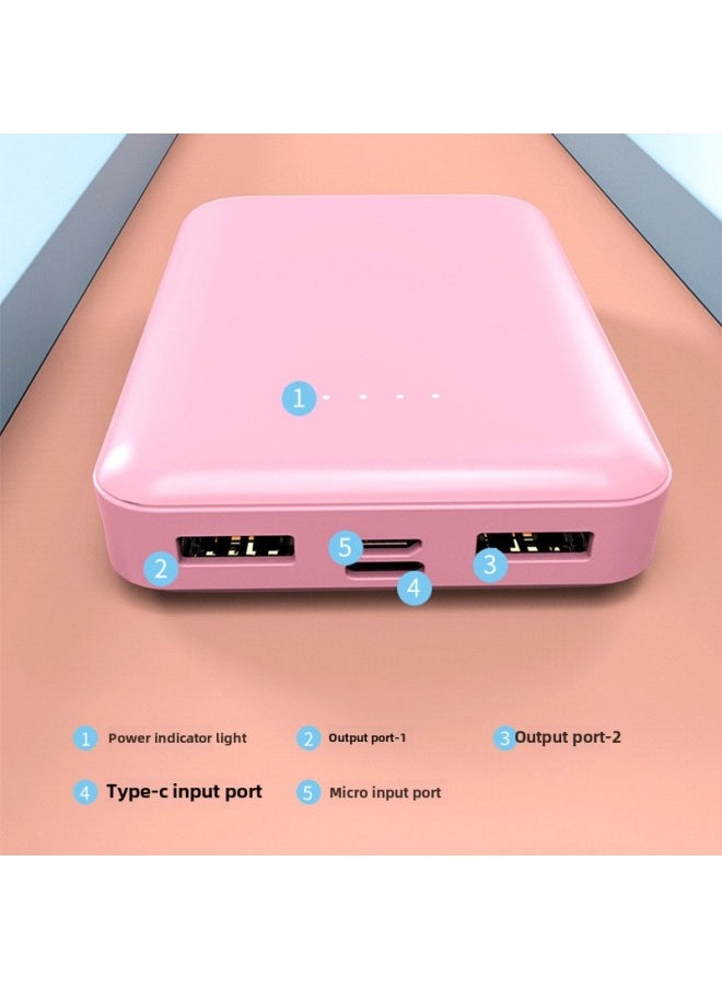 Generic Mini Charging Treasure With Cable Customized 2A Compact Portable Large Capacity 20000 MA Digital Display Mobile Power 1-Color:Blue-Power Capacity:3000 MA  - Image 3