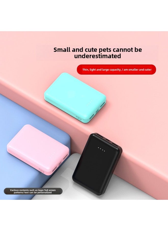 Generic Mini Charging Treasure With Cable Customized 2A Compact Portable Large Capacity 20000 MA Digital Display Mobile Power 1-Color:Blue-Power Capacity:3000 MA  - Image 5