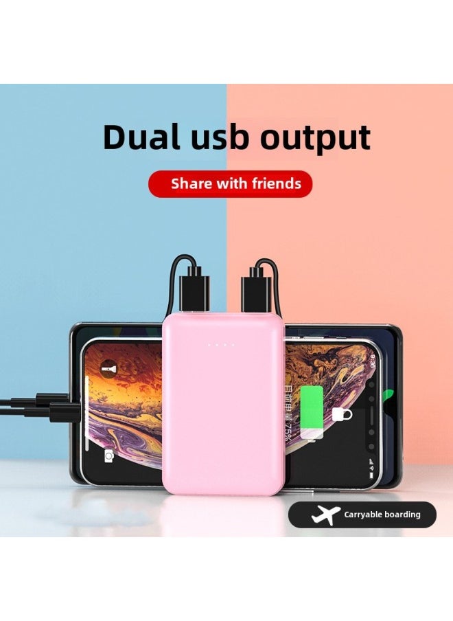 Generic Mini Charging Treasure With Cable Customized 2A Compact Portable Large Capacity 20000 MA Digital Display Mobile Power 1-Color:Blue-Power Capacity:3000 MA  - Image 4