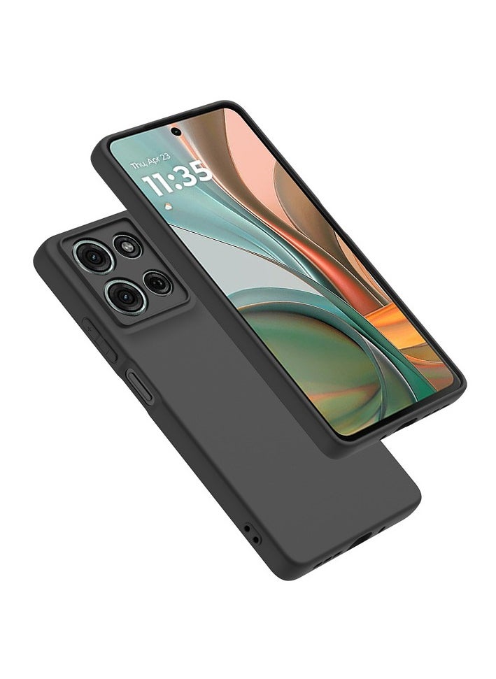 [1+1 Sets] For Motorola Moto G75 Case & Screen Protector Frosted Pudding Material TPU Cover with Tempered Glass Screen Protector