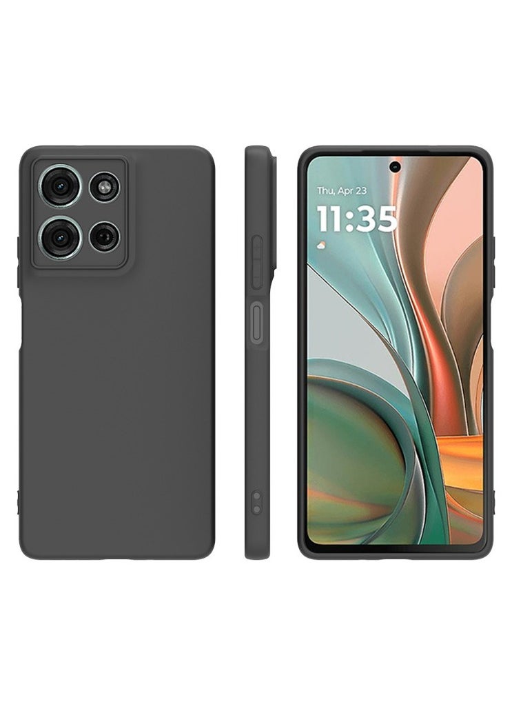 [1+1 Sets] For Motorola Moto G75 Case & Screen Protector Frosted Pudding Material TPU Cover with Tempered Glass Screen Protector