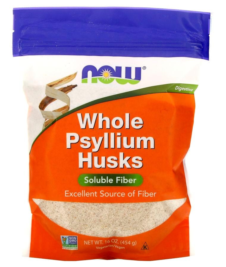 now Whole Psyllium Husks 16 oz (454 g)