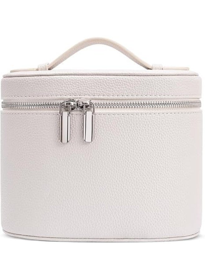 Makeup Bag, Travel Make up Case with Compartments and Handle, Portable Cosmetic Organizer Bags,Toiletry Bag for Women