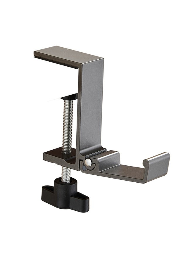 HOMESTAR Foldable Clamp-On Desk Mount Bag Holder Hook ，Headphone Stand for Desk, Foldable Headphone Holder - Headset Stand Hook Mount, Under Desk Clamp for Office, Computer, Student Class Table, Handmade Table ﻿ - Image 2