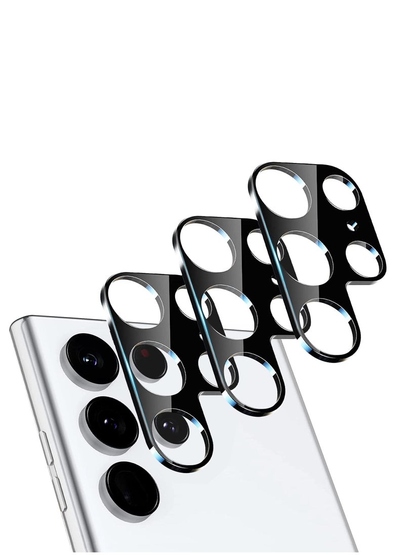Galaxy S22 Ultra 5G Camera Lens Protector Pack of 3 High Definition Tempered Glass Lens Cover Film Case Friendly Scratch Resistant Not Affect Flash Ultra Thin