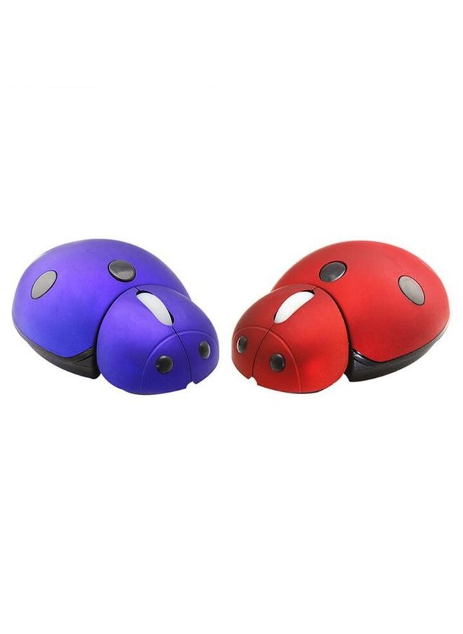 CM0184 3000 DPI 3-keys Mini Ladybug 2.4G Wireless Mouse Personalized Wireless Mouse(Blue)