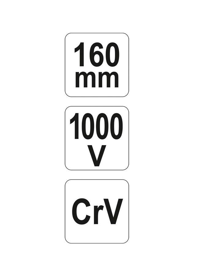 NIBEMINENT Insulated Side Cutting Plier 160mm VDE-1000V YT-21158 Yellow/Red/Silver 6inch - Image 5