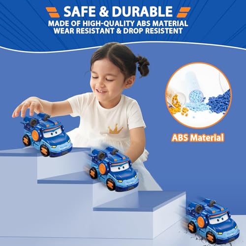Super Wings Transformable Toys 5" Action Figure Supercharge Tobot Leo, 3 in 1 Rescue Bots Transforming Airplane Car Robot, Educational Toys for Boys and Girls Age 3+, Gifts for Preschool Kids - Image 4