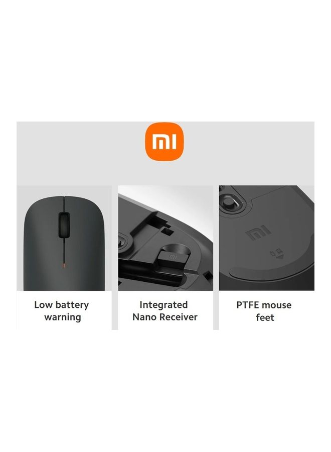 Xiaomi Wireless Mouse Lite 1000DPI Ergonomic Optical Portable Black - Image 5