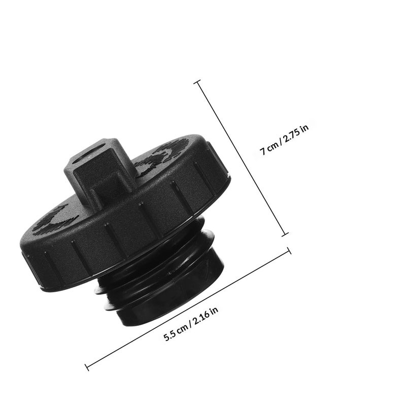 Universal Black Locking Gas Cap Replacement for Car Truck Fuel Tank Secure Fit - Image 3