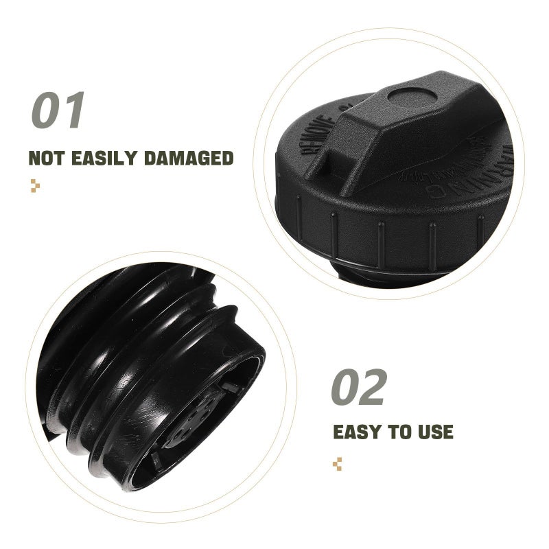 Universal Black Locking Gas Cap Replacement for Car Truck Fuel Tank Secure Fit - Image 4