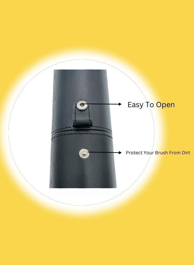 Daroge Multi Applicable 12 Pieces Professional Makeup Brush Set Black - Image 4