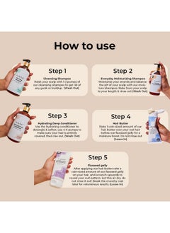 Fix My Curls Complete Curl Care Travel Kit| Cleansing Shampoo, Moisturizing Shampoo, Hydrating Conditioner, Hair Butter & Curl Quenching Gelly For Soothing, Moisturizing & Defining Curls|50Ml Each  - Image 3