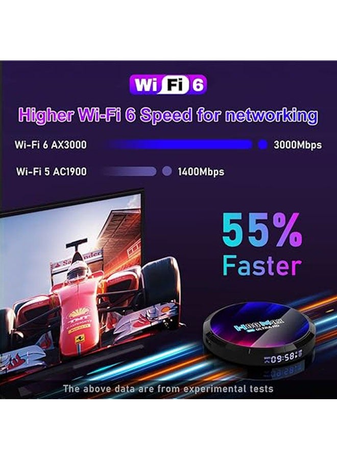 Android 13.0 TV Box, H96 Max DDR4 4GB RAM 64GB ROM Quad Core 64-bit WiFi6 Dual 2.4G/5.8G WiFi BT5.0 8K HDR10+ Ultra HD USB3.0 Player - Image 5