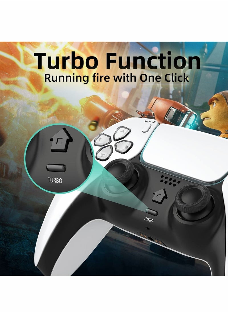Excefore - Gaming Controller Compatible with PS4/Pro/Slim/Android/PC, Wireless Controller with Built-in Speaker, Stereo Headset Jack, Dual Vibration, Auto Fire Turbo Button, 6-Axis Motion Sensor - Image 1