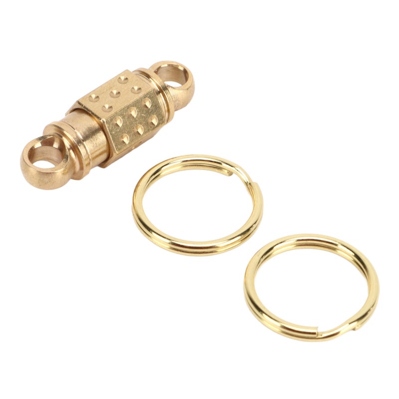 Quick Release Keychain Brass Detachable Universal Joint Quick Release Key Rings for Daily Outdoor - Image 1