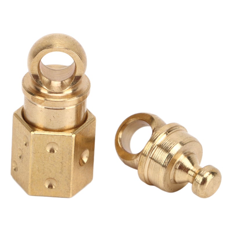 Quick Release Keychain Brass Detachable Universal Joint Quick Release Key Rings for Daily Outdoor - Image 4
