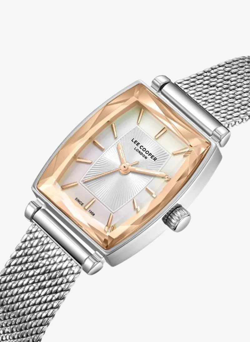 لي كوبر Women's Mesh 3H Watch LC08404.520 - 22.1X32.8 mm