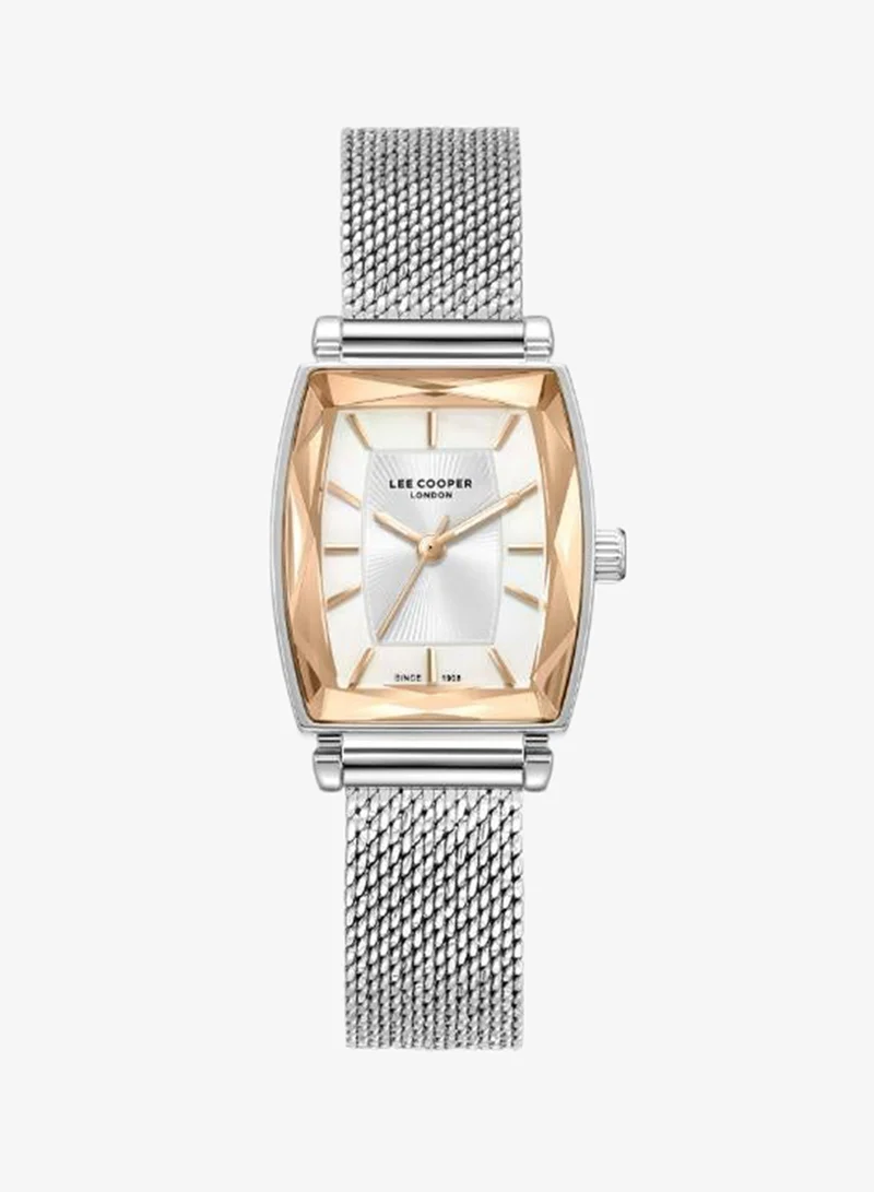 لي كوبر Women's Mesh 3H Watch LC08404.520 - 22.1X32.8 mm