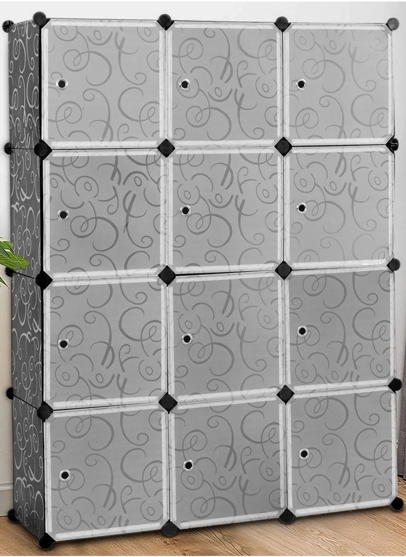 Roman Gifts - DIY 12 Cube Portable Closet Storage Wardrobe Organizer Set of 12 Cubes - Image 1