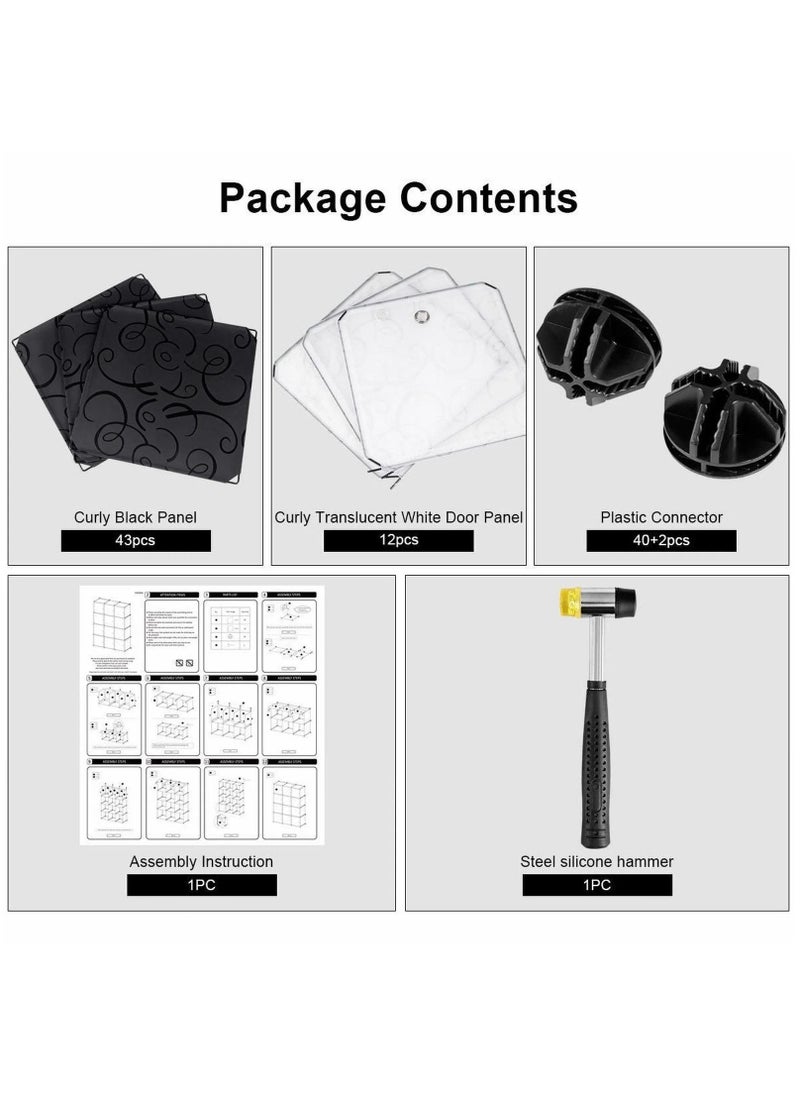 Roman Gifts - DIY 12 Cube Portable Closet Storage Wardrobe Organizer Set of 12 Cubes - Image 1