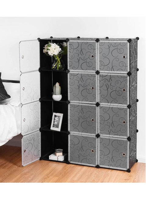 DIY 12 Cube Portable Closet Storage Wardrobe Organizer Set of 12 Cubes