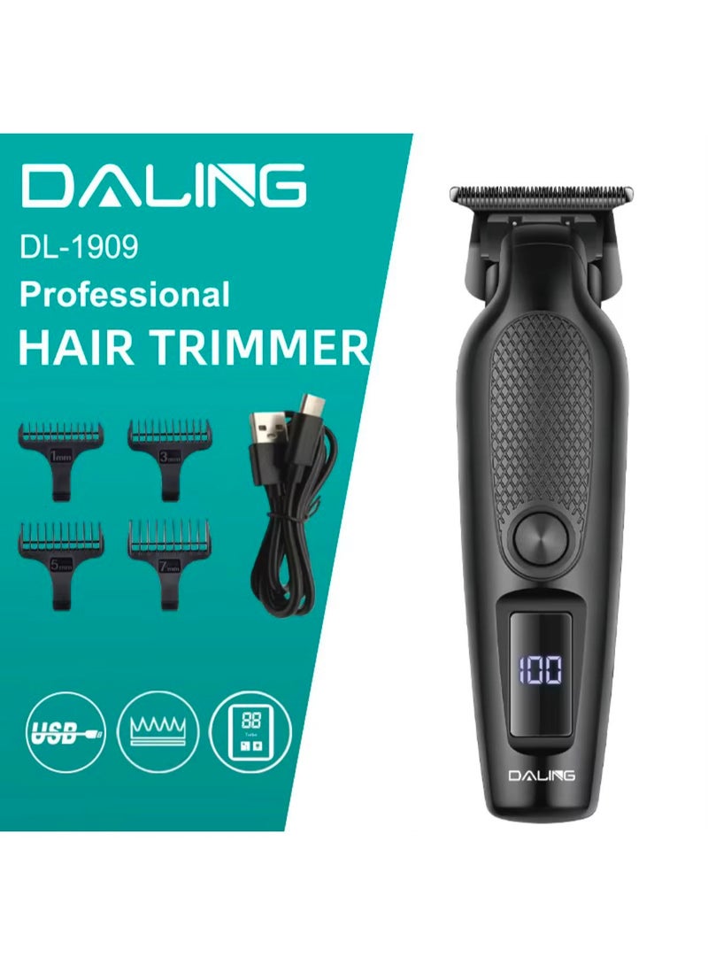 DALING DL-1909 New Rechargeable USB Charge Professional Electric Hair Trimmer Self Cut Cordless Newest Hair Clipper for Salon - Image 2