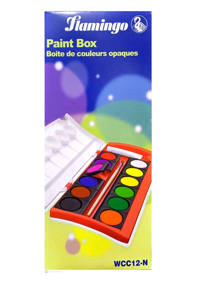 Flamingo Paint Box 12 Pieces - Image 1