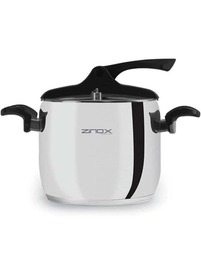 Zinox Zenox 6L Pressure Cooker, Black Steel - Image 1