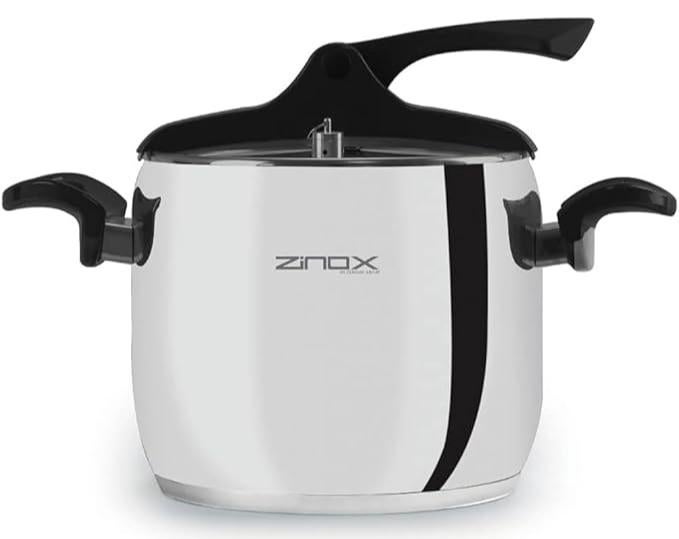 Zinox Zenox 6L Pressure Cooker, Black Steel - Image 1