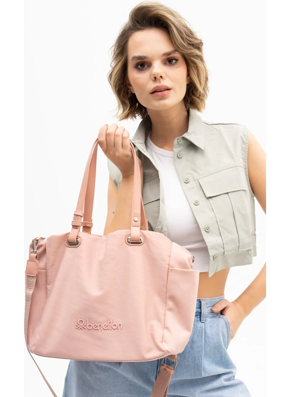 UNITED COLORS OF BENETTON Benetton Women's Shoulder Bag Pink BNT1172