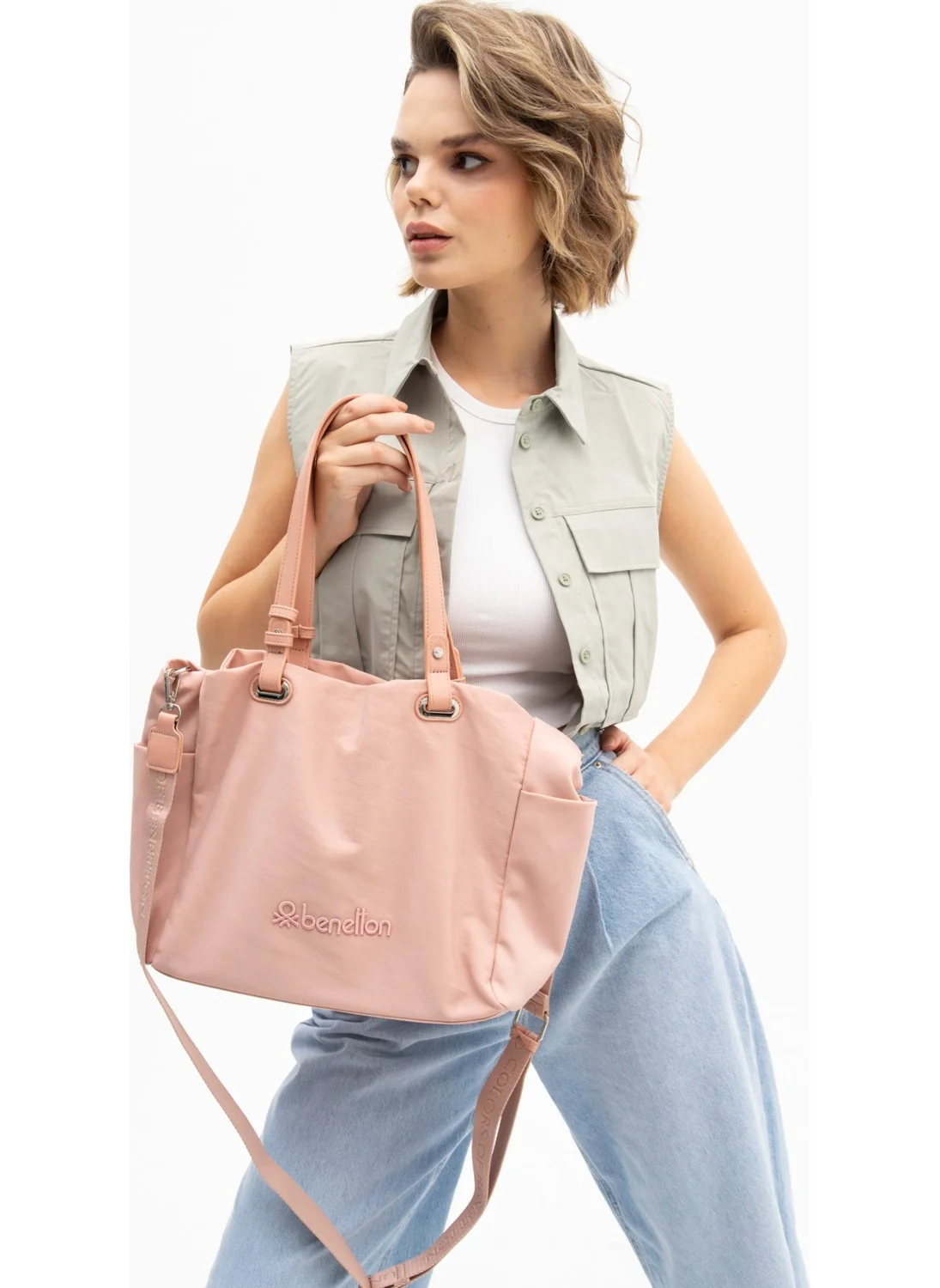 UNITED COLORS OF BENETTON Benetton Women's Shoulder Bag Pink BNT1172