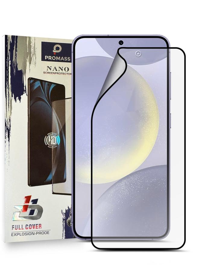 بروماس غطاء حماية شاشة PROMASS 11D Nano Full HD مقاوم للانفجار لهاتف Samsung Galaxy S24 2024 - ملمس ناعم ومضاد لبصمات الأصابع وخالٍ من الفقاعات - Image 1