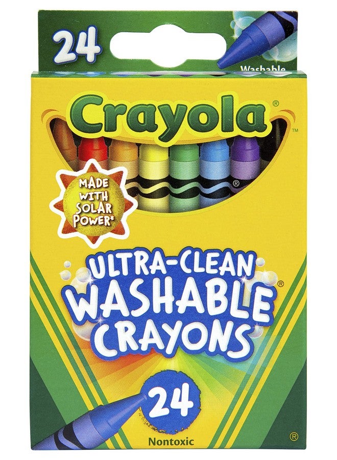 Crayola Ultra Clean Washable Color Max Crayons Standard Size Set Of 24 - Image 2
