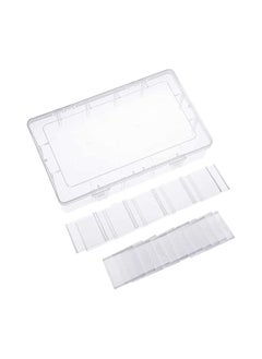 Y&D Storage Box Organizer, Grids Clear Plastic Tape Case Jewelry and Crafts Compartment Container with Adjustable Dividers for Beads, Sewing accessories, Rock Collection, Art DIY  - Image 3