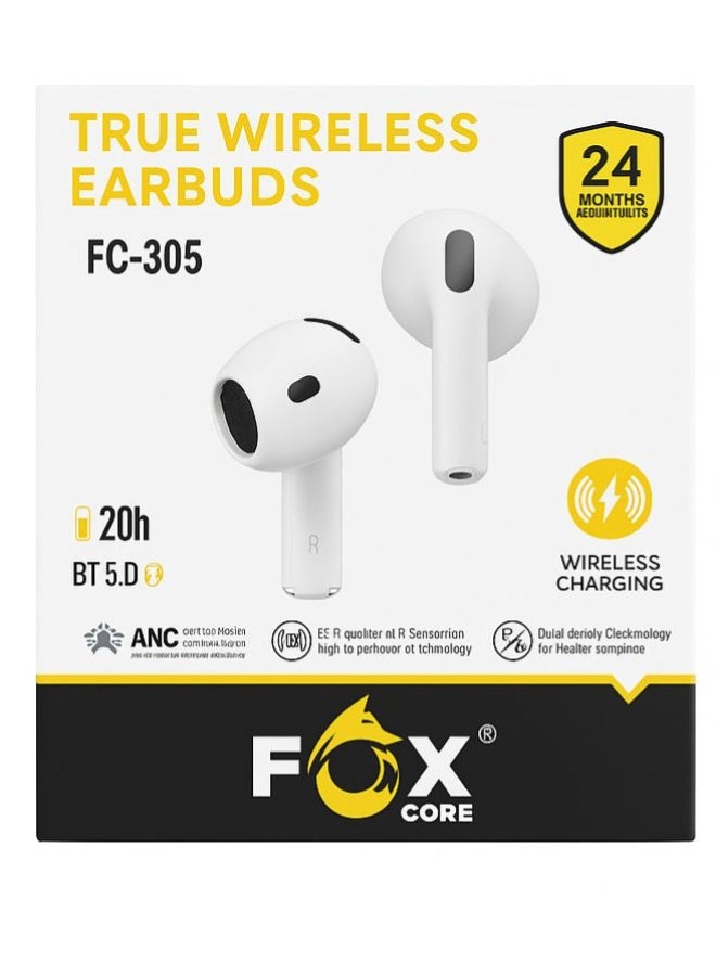 fox core wireless headset Bluetooth 5.3 40 hours battery life 3 hours music playback 10 minutes charge small and comfortable dustproof splash proof in-ear - Image 1