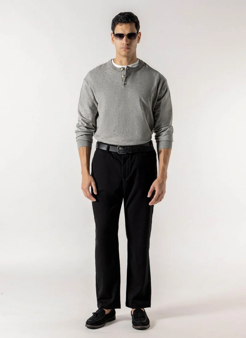 شايبس HENLEY KNIT SWEATER